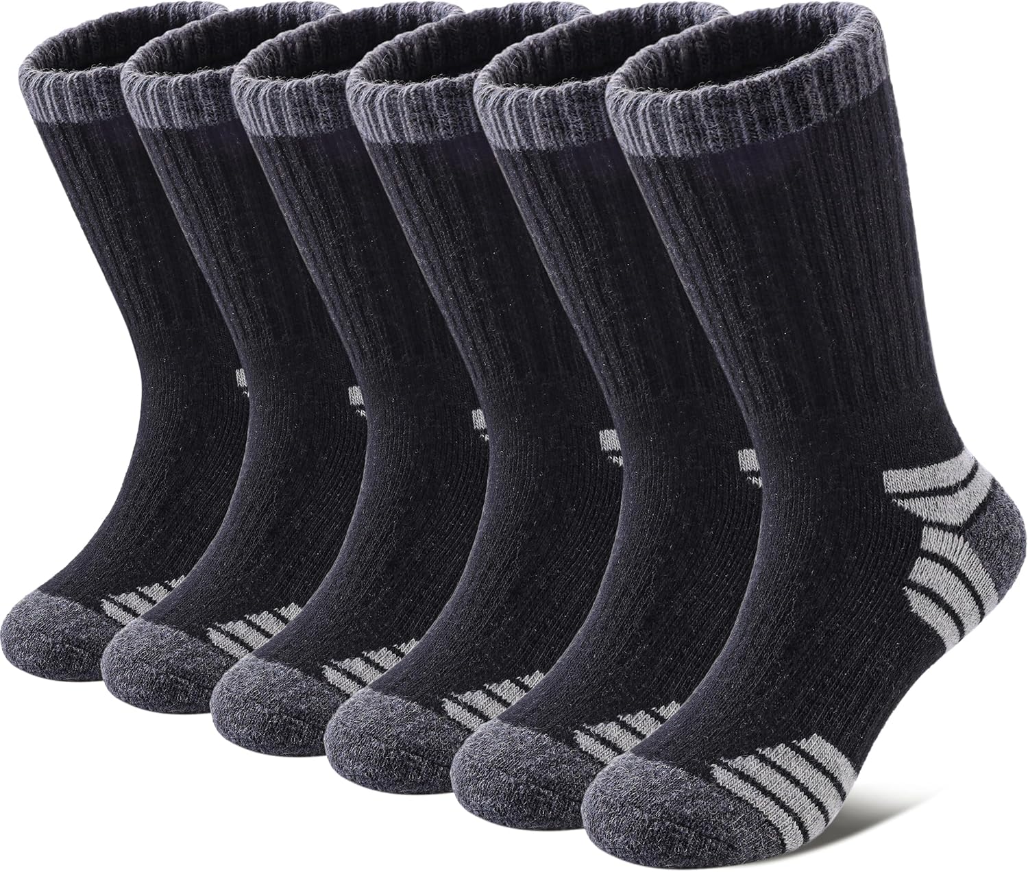 SDBING Merino Wool Hiking Socks for Kids Warm Cushion and Durable