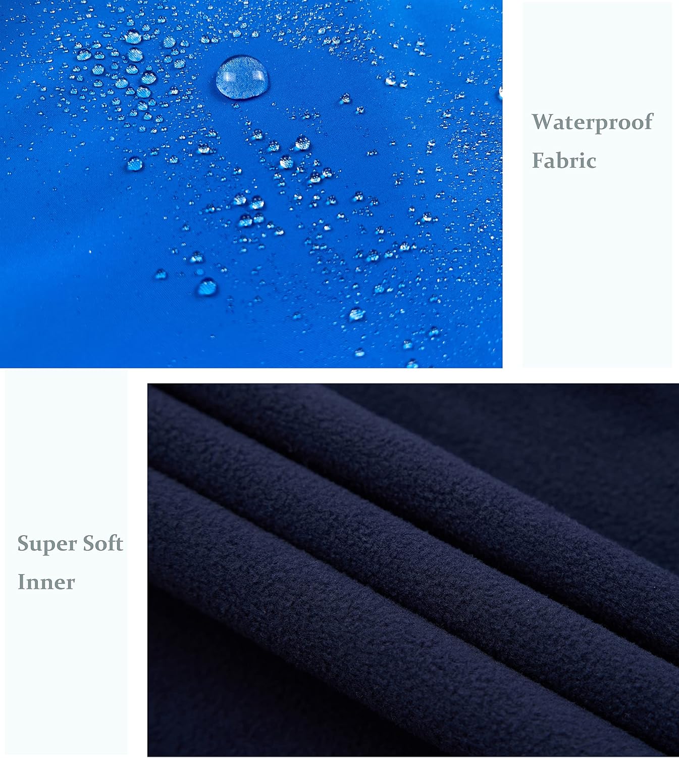 Boys Waterproof Fortunates Lightweight Windproof Fleece-Lined Rain Jackets