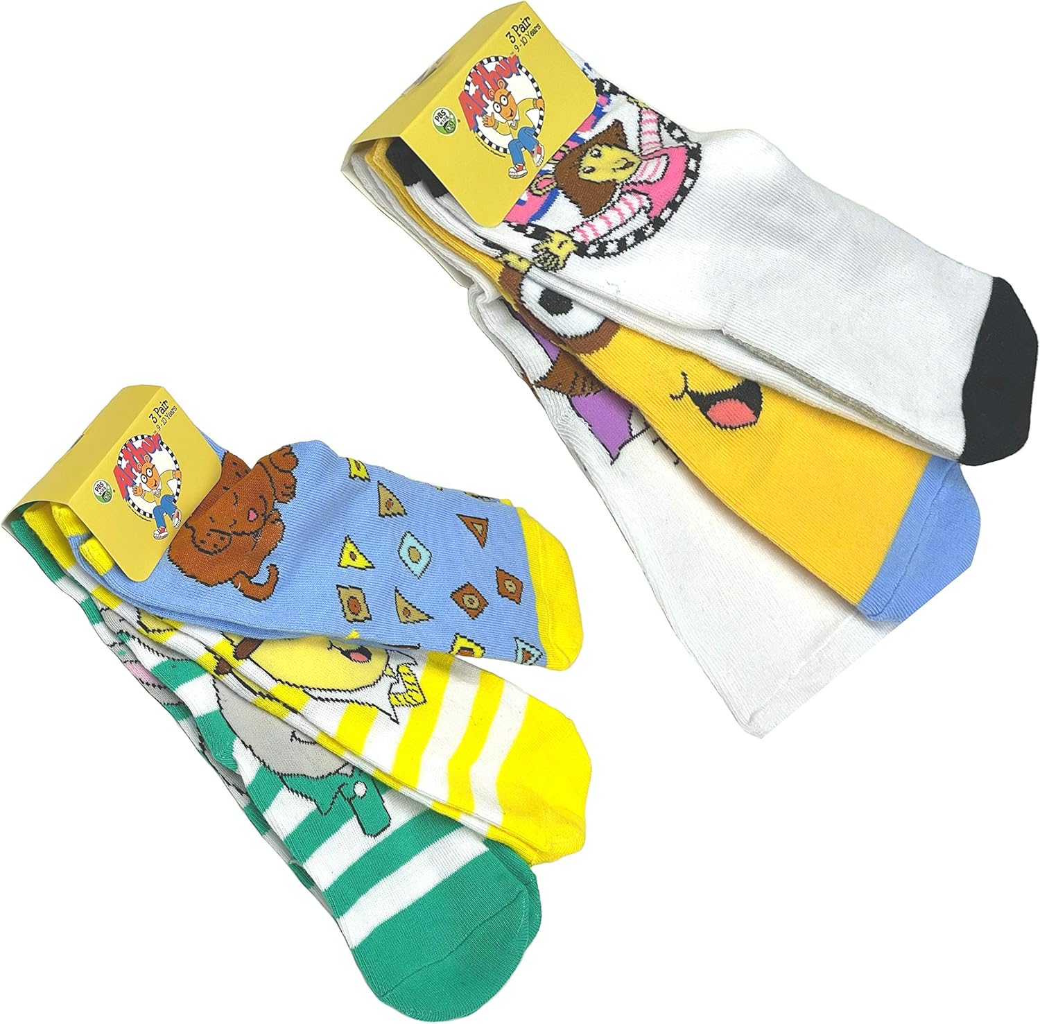 DoodleUS Fun Characters in Calf Socks